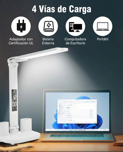 StudyPro™ 5-en-1 (Lámpara Inteligente de Escritorio con Ventilación)