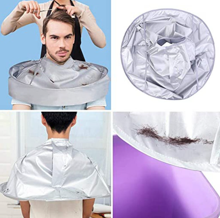 Capa estilo paraguas para cortar cabello