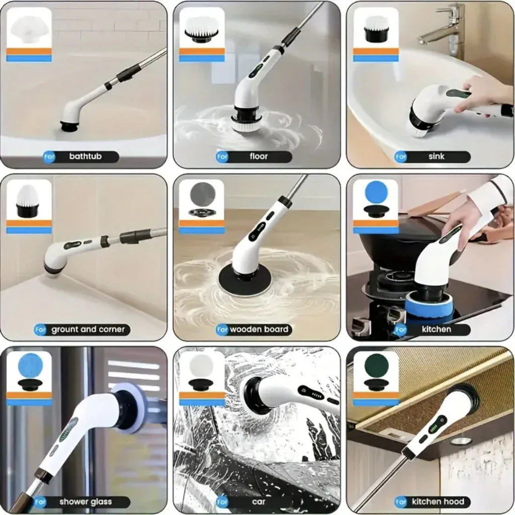 POWER CLEAN 9 EN 1 (Cepillo Electrico de LImpieza)